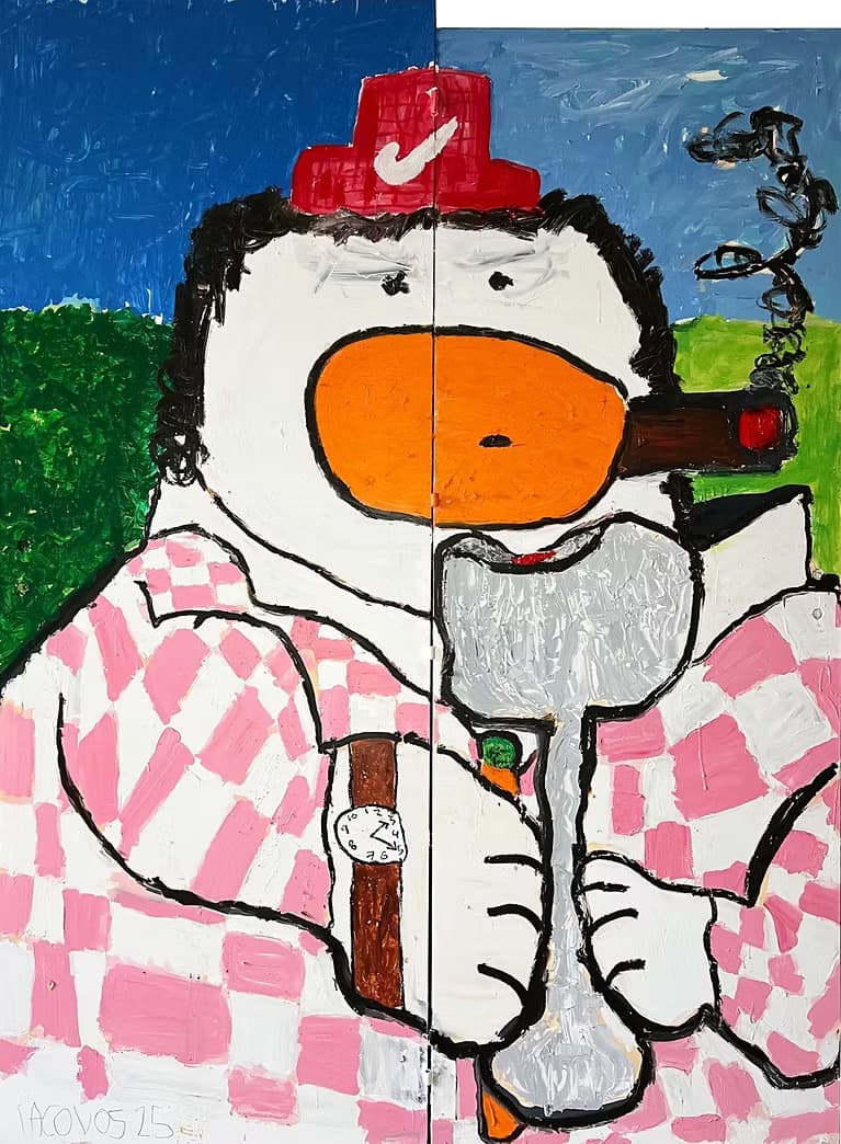 Iacovos Loizou: Mr Kok Drinking Wine II