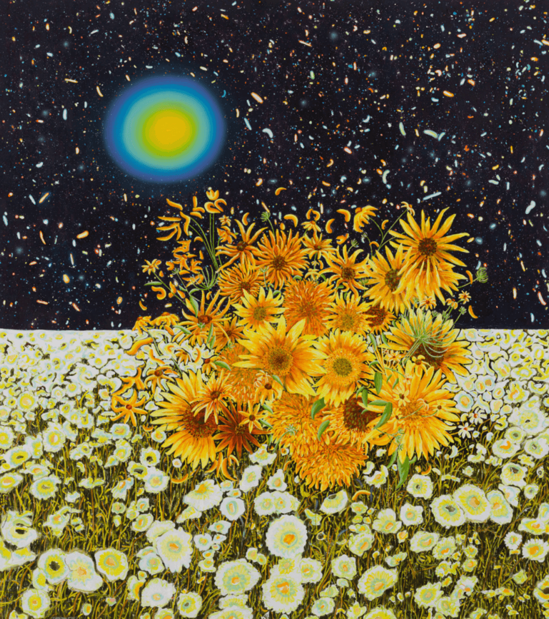 Iman Ebrahimpour : Sunflowers from 'Memories around Dusk' series