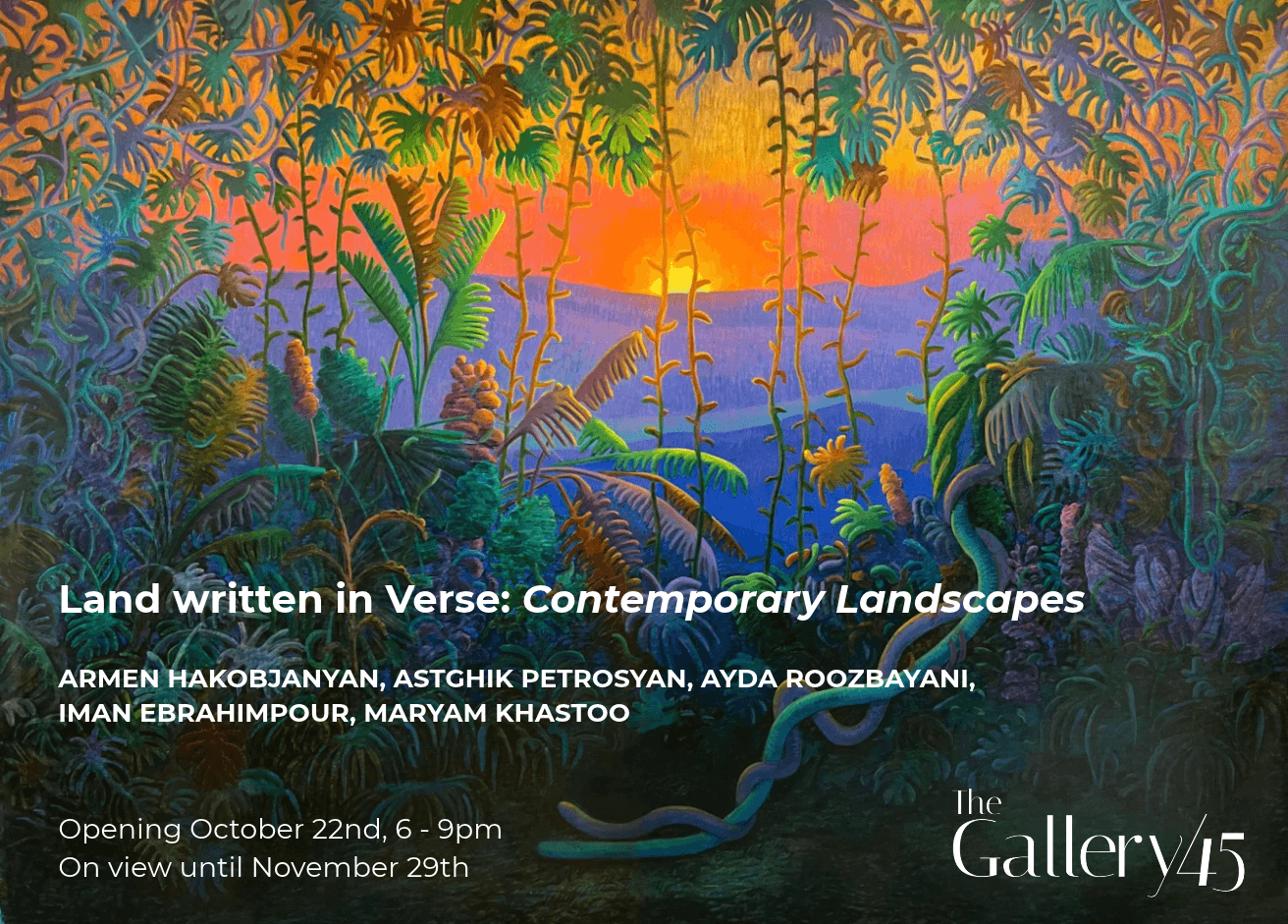 Land Written in Verse: Contemporary Landscapes